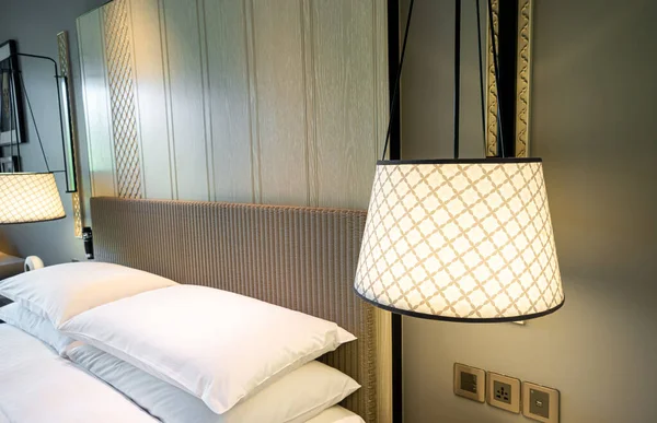 beautiful lamp decoration in bedroom