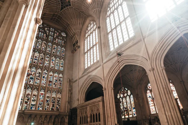 Bath, Birleşik Krallık - 30 Ağustos 2019: Abbey Kilisesi — Stok fotoğraf