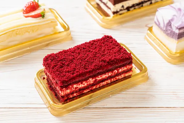 Finom red velvet cake — Stock Fotó