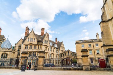 Oxford, İngiltere - 29 Ağustos 2019 : İç Çekişler Köprüsü conn