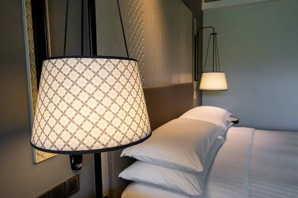 beautiful lamp decoration in bedroom