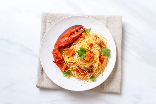 Pasta all'astice or Lobster spaghetti — Stock Photo, Image