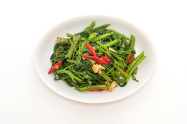 Kızarmış Çin sabah Glory veya su ıspanak