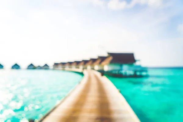 Abstract blur tropical beach and sea in Maldives for background — Stock Photo, Image