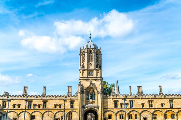 Piękna architektura Tom Tower of Christ Church, Oxford Univer — Zdjęcie stockowe