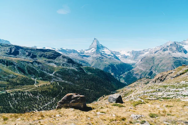 Vistas del pico Matterhorn en Zermatt, Suiza . — Foto de Stock