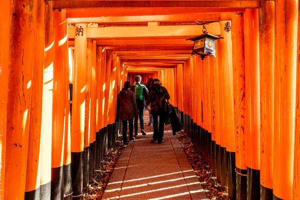 日本京都- 2020年1月11日：富塞纳里T的红色鸟门 — 图库照片