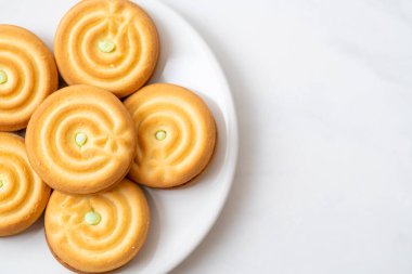 pandan kremalı kurabiyeler