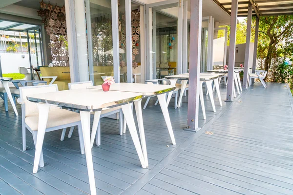 Lege Stoel Tafel Cafe Restaurant — Stockfoto