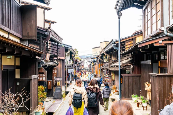 2020年1月12日 高山町の風景写真 日本の小京都と名付けられ 江戸時代から確立されている — ストック写真