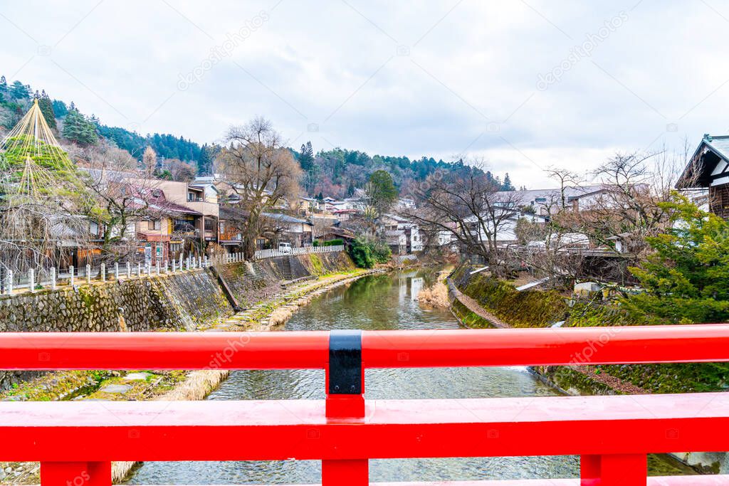The landscape shot of the Takayama town. It is named as little Kyoto of Japan and establish since Edo era.