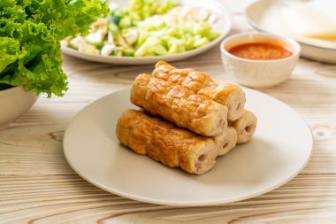 Vietnam domuz köftesi ve sebze paketleri (Nam-Neaung veya Nham Due) - Vietnam geleneksel yemek kültürü