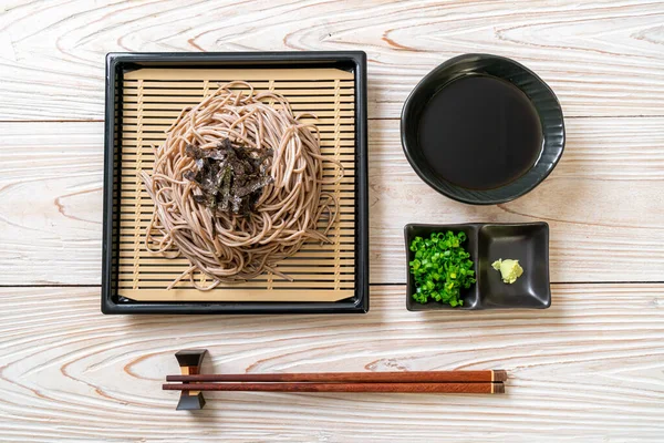 冷荞麦苏巴面或扎鲁拉面 日本菜 — 图库照片