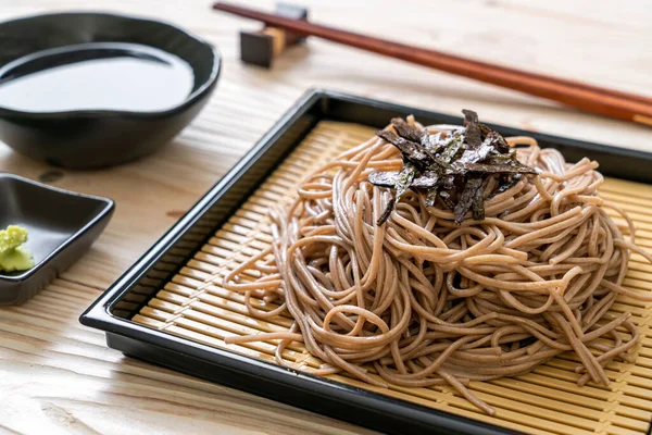 Tăiței Hrișcă Rece Sau Ramen Zaru Stil Alimentar Japonez — Fotografie, imagine de stoc