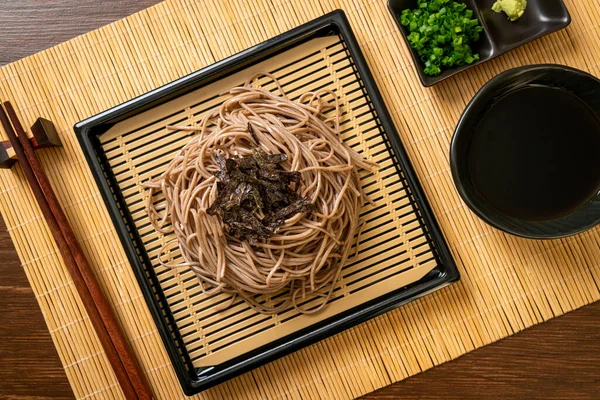 Kall Bovete Soba Nudlar Eller Zaru Ram Japansk Mat Stil — Stockfoto