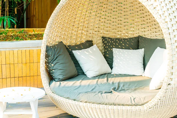 outdoor patio chair arch decoration in garden