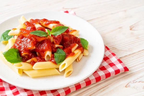 Penne Pasta Tomato Sauce Italian Food Style — Stock Photo, Image