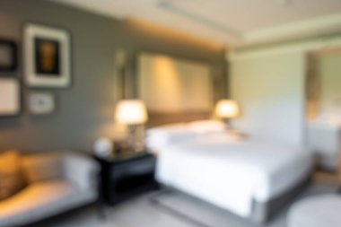 soyut bulanıklık ve odaklanmış yatak odası arka plan için iç mekan