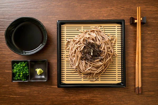 Kall Bovete Soba Nudlar Eller Zaru Ram Japansk Mat Stil — Stockfoto