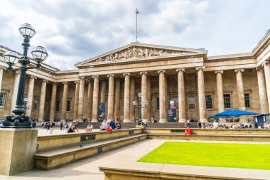 Londra / İngiltere - 2 SEP 2019: Londra 'daki British Museum, İngiltere
