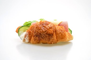 Sandviç kruvasan jambonlu peynir