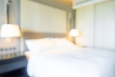 soyut bulanıklık ve odaklanmış yatak odası arka plan için iç mekan