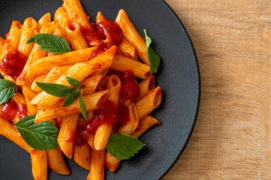 Domates soslu makarna İtalyan usulü.