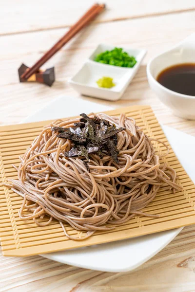 Kall Bovete Soba Nudlar Eller Zaru Ram Japansk Mat Stil — Stockfoto