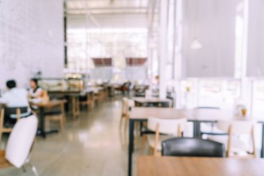 Arka plan için soyut bulanıklık ve odaklanmış kafe restoranı