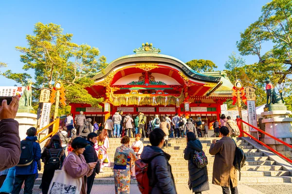 Kyoto Japón Jan 2020 Turismo Santuario Inari Fushimi Kyoto Japón — Foto de Stock