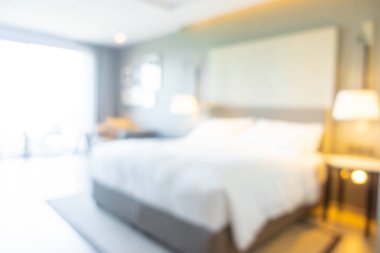 soyut bulanıklık ve odaklanmış yatak odası arka plan için iç mekan