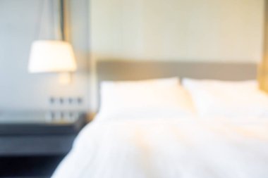 soyut bulanıklık ve odaklanmış yatak odası arka plan için iç mekan