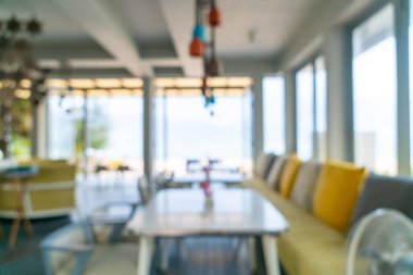 Arka plan için soyut bulanıklık ve odaklanmış kafe restoranı