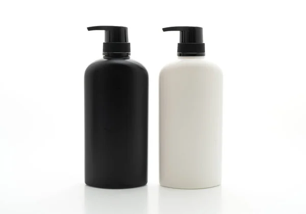 Shampoo Pomp Fles Geïsoleerd Witte Achtergrond — Stockfoto