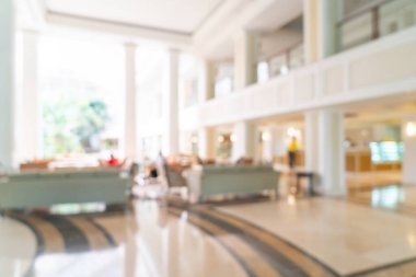 Soyut bulanık lüks otel lobisi ve arka plan için dinlenme odası
