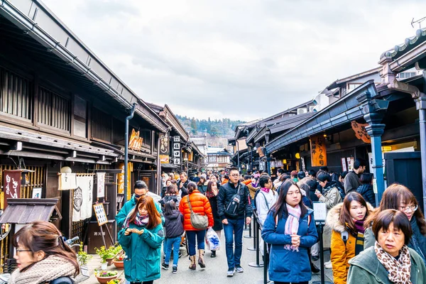 2020年1月12日 高山町の風景写真 日本の小京都と名付けられ 江戸時代から確立されている — ストック写真