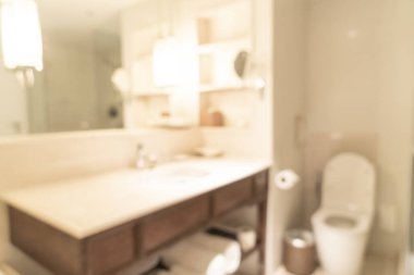 Otel tesisinde arka plan için soyut bulanık banyo