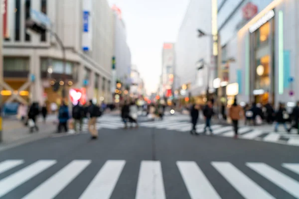 abstract blur shopping street at Shinjuku in Tokyo, Japan for background