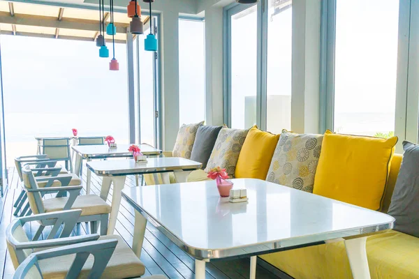 Leerer Stuhl Und Tisch Café Restaurant — Stockfoto