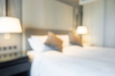 soyut bulanıklık ve odaklanmış yatak odası arka plan için iç mekan