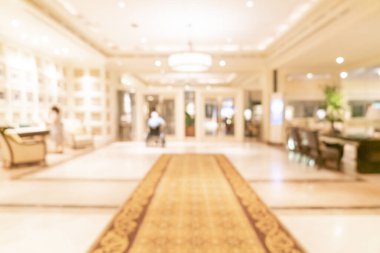 Soyut bulanıklık ve arka plan için lüks otel lobisi