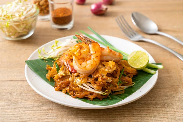 Pad Thai Жареная Рисовая Лапша — стоковое фото