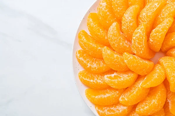 Naranjas Frescas Plato Concepto Saludable —  Fotos de Stock