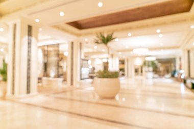 Soyut bulanıklık ve arka plan için lüks otel lobisi