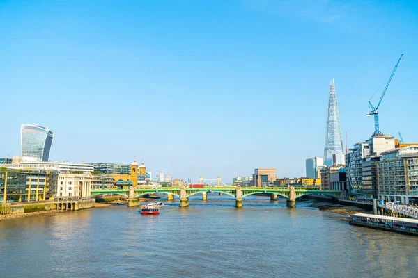 London City Thames River Storbritannien — Stockfoto