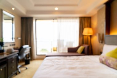 Soyut bulanık otel odası arka plan için iç mekan