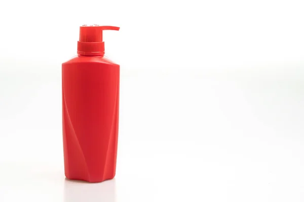 Frasco Shampoo Cabelo Isolado Fundo Branco — Fotografia de Stock