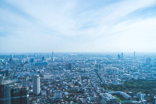 Hermoso Paisaje Urbano Con Arquitectura Edificio Bangkok Tailandia Skyline — Foto de Stock