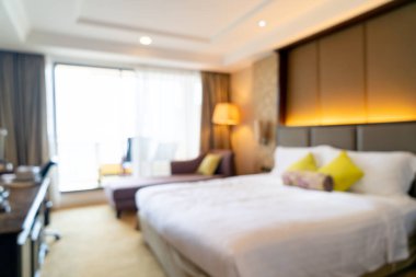 Soyut bulanık otel odası arka plan için iç mekan