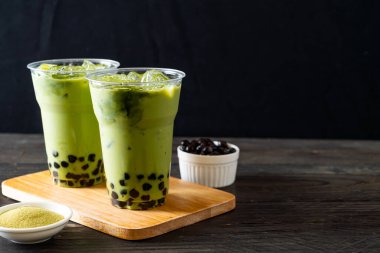 Köpüklü kibrit yeşil latte.